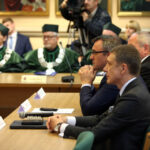 18.5.2015 Kielce. Obchody 50-lecia Politechniki Świętokrzyskiej - uroczyste posiedzenie Senatu uczelni. / Wojciech Habdas / Radio Kielce