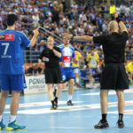 21.5.2015 Płock. Finał PGNiG Superligi. Vive Tauron Kielce kontra Orlen Wisła Płock / Wojciech Habdas / Radio Kielce