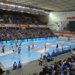 21.5.2015 Płock. Piłkarze ręczni Vive Tauronu Kielce po raz dwunasty w historii zdobyli tytuł mistrzów Polski. / Wojciech Habdas / Radio Kielce