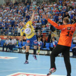 21.5.2015 Płock. Piłkarze ręczni Vive Tauronu Kielce po raz dwunasty w historii zdobyli tytuł mistrzów Polski. / Wojciech Habdas / Radio Kielce