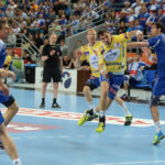 21.5.2015 Płock. Piłkarze ręczni Vive Tauronu Kielce po raz dwunasty w historii zdobyli tytuł mistrzów Polski. / Wojciech Habdas / Radio Kielce