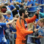 21.5.2015 Płock. Piłkarze ręczni Vive Tauronu Kielce po raz dwunasty w historii zdobyli tytuł mistrzów Polski. / Wojciech Habdas / Radio Kielce