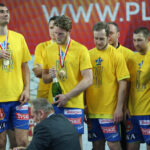 21.5.2015 Płock. Piłkarze ręczni Vive Tauronu Kielce po raz dwunasty w historii zdobyli tytuł mistrzów Polski. / Wojciech Habdas / Radio Kielce