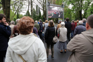 Uroczystości pogrzebowe Władysława Bartoszewskiego (4 maja 2015 r.) / Wojciech Habdas / Radio Kielce