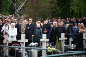 Uroczystości pogrzebowe Władysława Bartoszewskiego (4 maja 2015 r.) / Wojciech Habdas / Radio Kielce