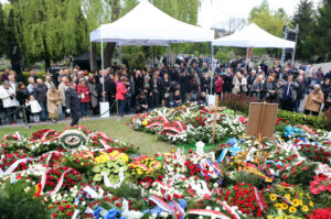 Uroczystości pogrzebowe Władysława Bartoszewskiego (4 maja 2015 r.) / Wojciech Habdas / Radio Kielce