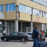 08.05.2015 Ostrowiec. Protest firm budujących szpital. Nie otrzymali zapłaty. / Teresa Czajkowska / Radio Kielce