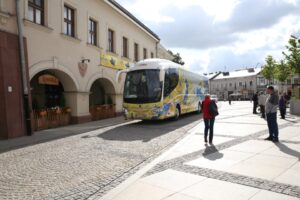 28.05.2015 Kielce. Rynek. Pożegnanie zawodników Vive Tauron Kielce przed Final Four Ligi Mistrzów / Stanisław Blinstrub / Radio Kielce