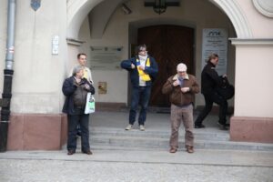 28.05.2015 Kielce. Rynek. Pożegnanie zawodników Vive Tauron Kielce przed Final Four Ligi Mistrzów / Stanisław Blinstrub / Radio Kielce