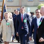 17.05.2015 Święto Ludowe w Chmielniku. Beata Oczkowicz, Adam Jarubas, Piotr Żołądek / Stanisław Blinstrub / Radio Kielce