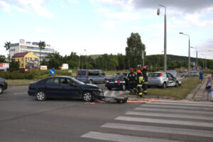 Wypadek przy ulicy Tarnowskiej w Kielcach (17 czerwca 2015 r.) / Piotr Michalski / Radio Kielce