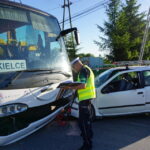06.06.2015. Wypadek z udziałem autobusu PKS w Domaszowicach / Kamil Król / Radio Kielce