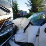 06.06.2015. Wypadek z udziałem autobusu PKS w Domaszowicach / Kamil Król / Radio Kielce