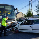 06.06.2015. Wypadek z udziałem autobusu PKS w Domaszowicach / Kamil Król / Radio Kielce