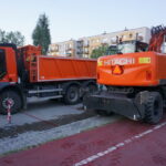 06.06.2015. Awaria wodociągu na ulicy Klonowej w Kielcach / Kamil Król / Radio Kielce