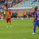 27.06.2015. Sparing Korona Kielce - Termalica Bruk-Bet Nieciecza. Testowany napastnik z Włoch Gianmarco Piccioni / Kamil Król / Radio Kielce