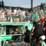 Pierwszy mecz barażowy o awans do II ligi: Radomiak Radom - Wisła Sandomierz. Kibice nie szczędzili po meczu uwag pod adresem sędziego Mariusza Złotka / Kamil Król / Radio Kielce