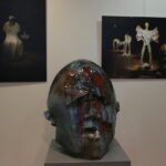 10.06.2015. "Adam Myjak Rzeźba" - wystawa w bibliotece uniwersyteckiej UJK / Kamil Król / Radio Kielce