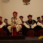Uroczystość nadania tytułu Doktora 11.06.2015. Honoris Causa prof. Andrzejowi Markowskiemu przez Senat UJK w Kielcach / Kamil Król / Radio Kielce