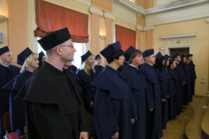 Uroczystość nadania tytułu Doktora Honoris Causa prof. Andrzejowi Markowskiemu przez Senat UJK w Kielcach. Podczas uroczystości wręczono również nominacje doktorskie / Kamil Król / Radio Kielce