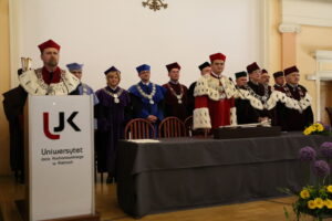 Uroczystość nadania tytułu Doktora Honoris Causa prof. Andrzejowi Markowskiemu przez Senat UJK w Kielcach / Kamil Król / Radio Kielce