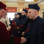 Uroczystość nadania tytułu Doktora Honoris Causa prof. Andrzejowi Markowskiemu przez Senat UJK w Kielcach. Podczas uroczystości wręczono również nominacje doktorskie / Kamil Król / Radio Kielce