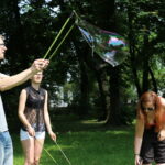 Piknik śniadaniowy w parku miejskim / Kamil Król / Radio Kielce