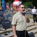 14.06.2015. Festyn na placu Jana Pawła II podczas którego prezentowały się wspólnoty misyjne / Kamil Król / Radio Kielce
