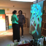 Gościem w piątkowym programie Nie Tylko Ściany był Jasiek Balcerzak. Magdalena Sitek odwiedziła artystę w jego pracowni. / Radio Kielce