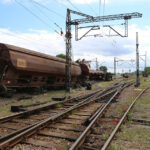 25.6.2015 Zagnańsk. W nocy w Zagnańsk wykoleił się podciąg towarowy. / Wojciech Habdas / Radio Kielce