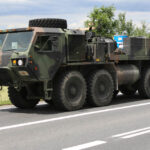 25.6.2015 Miedziana Góra. Kolumna amerykańskiej armii w świętokrzyskiem / Wojciech Habdas / Radio Kielce