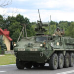 25.6.2015 Miedziana Góra. Kolumna amerykańskiej armii w świętokrzyskiem / Wojciech Habdas / Radio Kielce