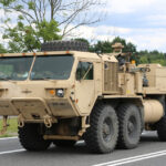 25.6.2015 Miedziana Góra. Kolumna amerykańskiej armii w świętokrzyskiem / Wojciech Habdas / Radio Kielce