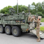 25.6.2015 Miedziana Góra. Kolumna amerykańskiej armii w świętokrzyskiem / Wojciech Habdas / Radio Kielce