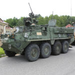 25.6.2015 Miedziana Góra. Kolumna amerykańskiej armii w świętokrzyskiem / Wojciech Habdas / Radio Kielce