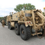 25.6.2015 Miedziana Góra. Kolumna amerykańskiej armii w świętokrzyskiem / Wojciech Habdas / Radio Kielce