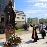 3.6.2015 Kielce. Jubileusz 50-lecia Politechniki Świętokrzyskiej. Uroczyste posiedzenie senatu uczelni połączone z odsłonięciem posągu Stanisława Staszica. / Wojciech Habdas / Radio Kielce