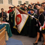 3.6.2015 Kielce. Jubileusz 50-lecia Politechniki Świętokrzyskiej. Uroczyste posiedzenie senatu uczelni połączone z przekazaniem przez władze Kielc nowego sztandaru Politechniki Świętokrzyskiej / Wojciech Habdas / Radio Kielce
