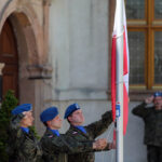 3.6.2015 Kielce. Uroczysta przysięga elewów przed Pałacem Biskupim / Wojciech Habdas / Radio Kielce