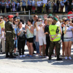 3.6.2015 Kielce. Uroczysta przysięga elewów przed Pałacem Biskupim / Wojciech Habdas / Radio Kielce