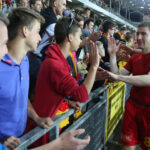 5.6.2015 Kielce. 37. kolejka T-Mobile Ekstraklasy: Korona Kielce- Podbeskidzie Bielsko-Biała / Wojciech Habdas / Radio Kielce