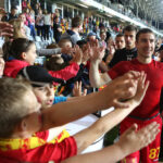 5.6.2015 Kielce. 37. kolejka T-Mobile Ekstraklasy: Korona Kielce- Podbeskidzie Bielsko-Biała / Wojciech Habdas / Radio Kielce