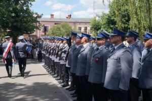 Policjanci świętowali we Włoszczowie (30 lipca 2015 r.) / Karol Żak / Radio Kielce