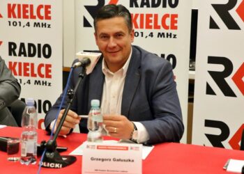 06.11.2014 2 debata kandydatów na radnych Sejmiku Województwa przed wyborami samorządowymi. Grzegorz Gałuszka (PSL) / Stanisław Blinstrub / Radio Kielce