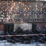 20.7.2015 Kielce. Nieznani sprawcy podpalili budynek Zespołu Szkół Ogólnokształcących nr 15 przy ulicy Krzemionkowej w Kielcach. / Karol Żak / Radio Kielce