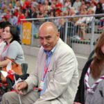 12.07.2015 Festiwal Harcerski. Koncert Gospodarze Gościom. Z-ca Prezydenta Kielc Andrzej Sygut / Stanisław Blinstrub / Radio Kielce