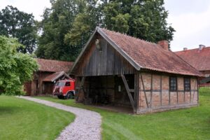 30.07.2015 Green Velo. Warmińsko-Mazurskie. Skansen przy Muzeum Sztuki Ludowej w Węgorzewie / Krzysztof Żołądek / Radio Kielce