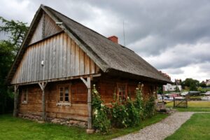 30.07.2015 Green Velo. Warmińsko-Mazurskie. Skansen przy Muzeum Sztuki Ludowej w Węgorzewie / Krzysztof Żołądek / Radio Kielce