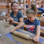 30.07.2015 Green Velo. Warmińsko-Mazurskie. Muzeum Sztuki Ludowej w Węgorzewie i odbywające się w tam warsztaty garncarskie / Krzysztof Żołądek / Radio Kielce