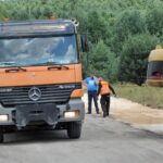 29.07.2015 Kielce. Ulica Pietraszki. Budowa ścieżki Green Velo. / Robert Felczak / Radio Kielce